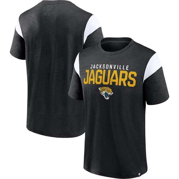 Men's Black/White Jacksonville Jaguars Home Stretch Team T-Shirt